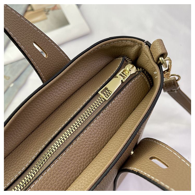 Miss DG 2025 new fashion texture bag casual trend large capacity shopping bag handbag