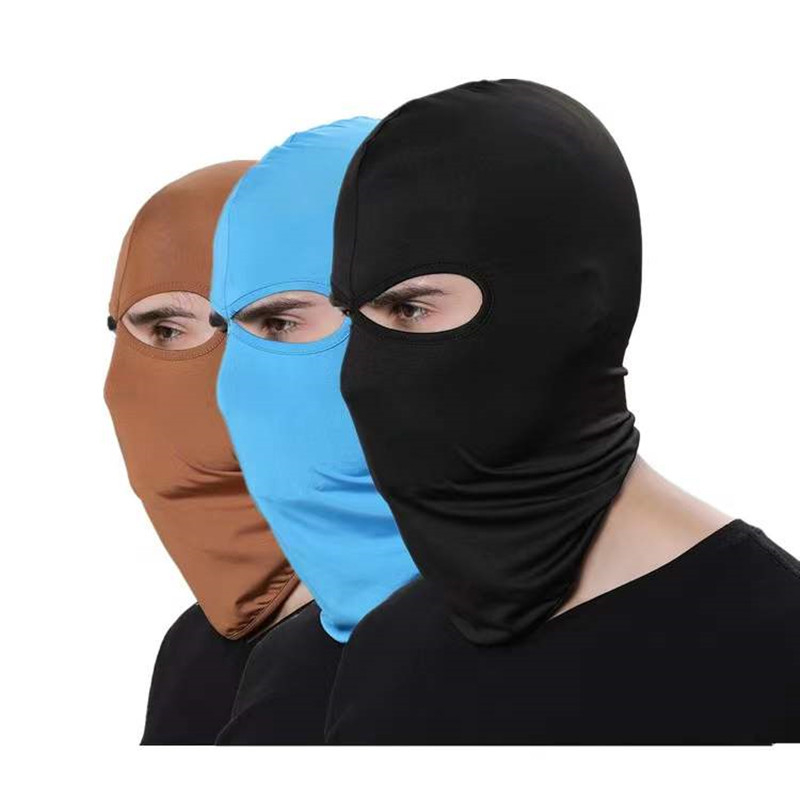 MY Men's And Women's Outdoor Solid Color Elastic Sunscreen Mask New Leisure Versatile Riding Mask Headband Windproof Ski Cap
