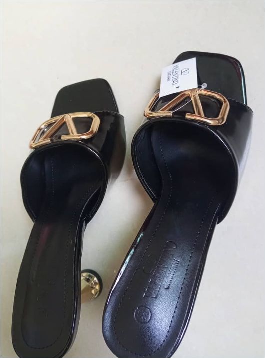CLOVER high heels crystal heel women shoes square toe slippers women casual shoes
