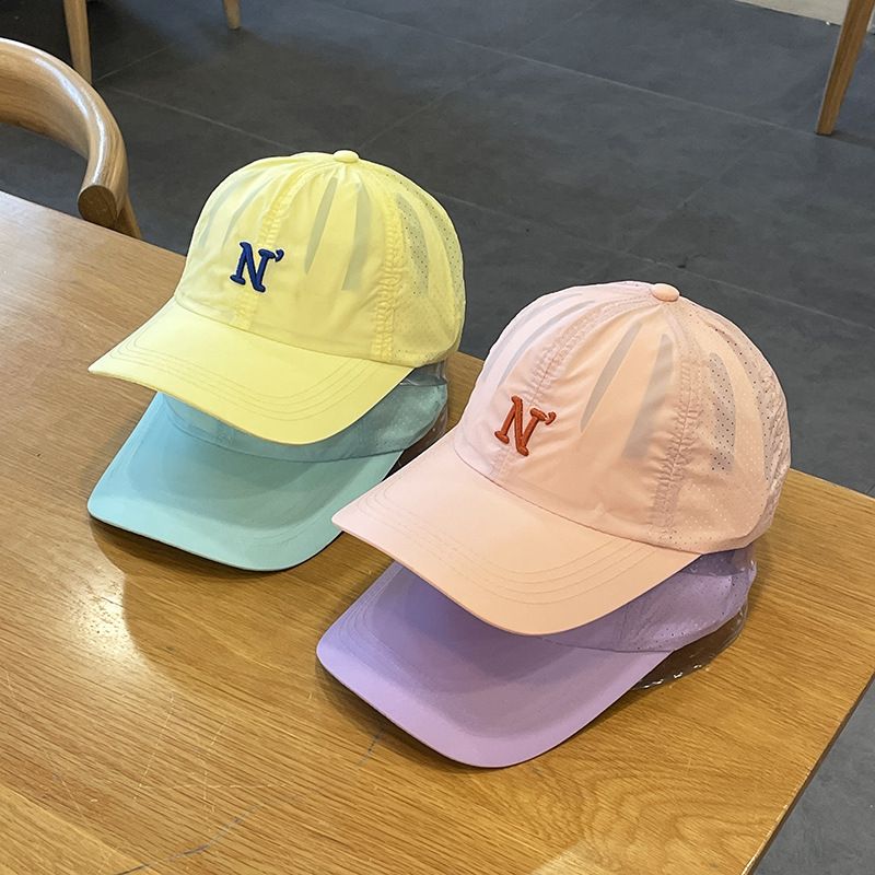 Women's Summer Dopamine Quick Dry Baseball Cap, Breathable Mesh Lightweight Sun Hat, Sweat Absorbent Adjustable Casual Sports Cap, 9 Colors Available