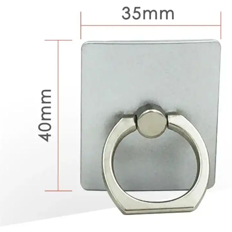 Phone Ring Grip Finger Holder Stand -  Safe and Secure Grip - Compact and slim design (6.1mm) - Rotates 360 degrees and swivels 180 degrees - Ring Phone Holder