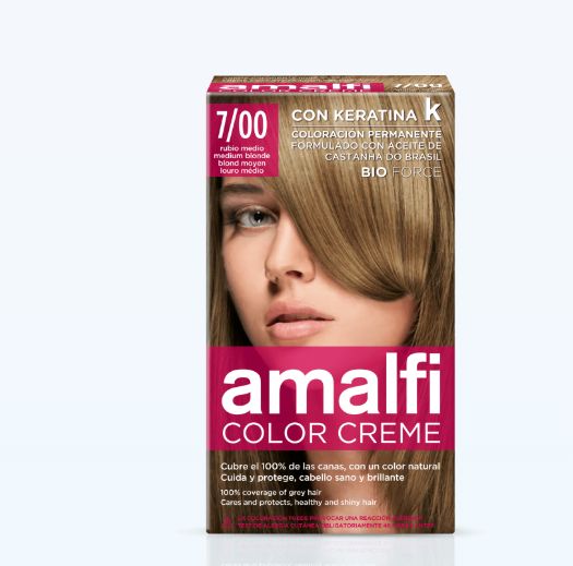 Amalfi Hair colouring cream medium blonde color creme