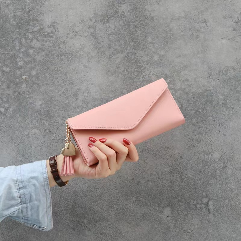 New tassel multi Card Wallet women's long hand bag