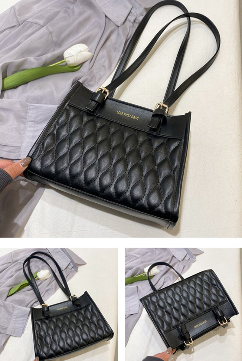 Women's Shoulder Bag New Rhombus Embroidery Women's Bag Cross Body Bag Fashion Tote Bag
