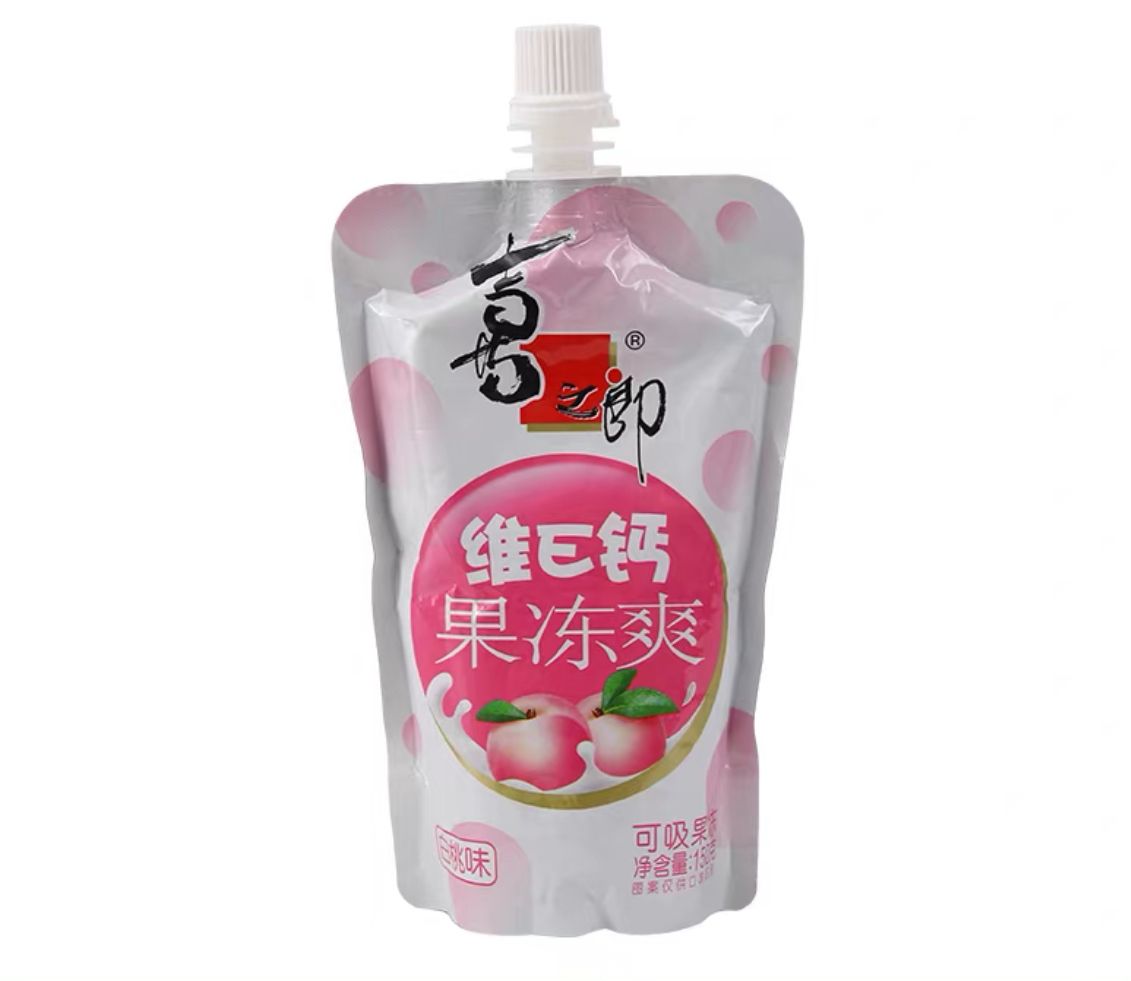 Yummy Sweet Summer Beverages Leisure Snacks Suck Jelly Cici White Peach Flavor Jelly 150g/bag