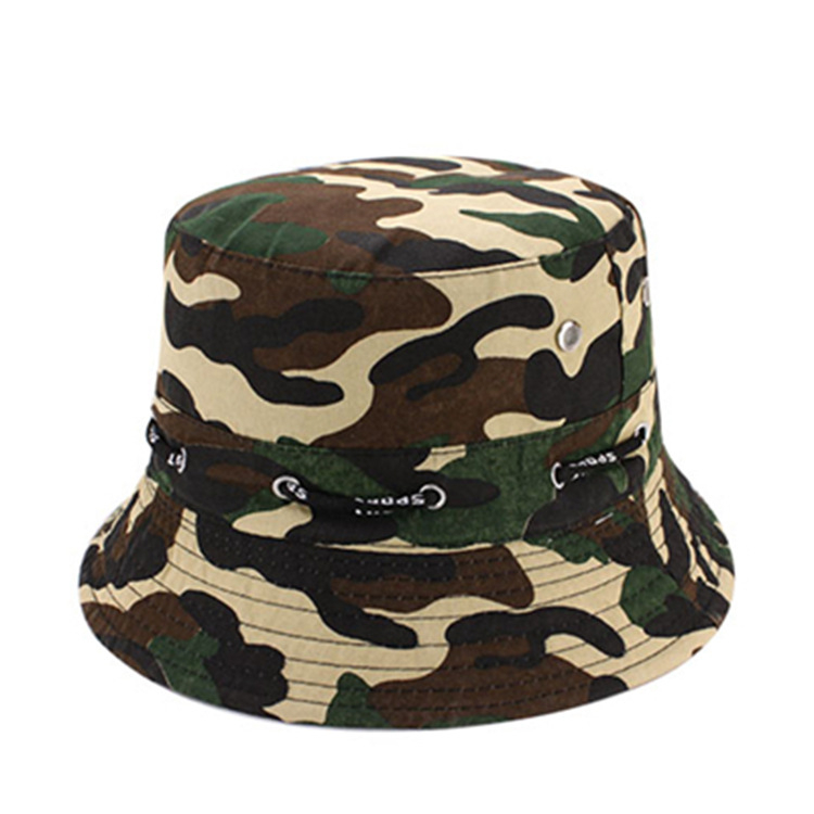 Fisherman's hat Spring and summer camouflage hat Sunscreen hat Tourism fishing hat Outdoor climbing basin hat