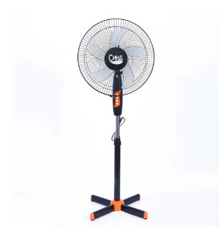 Elcon 16" Standing Fan, Adjustable Height, and Angle Quiet Operation 