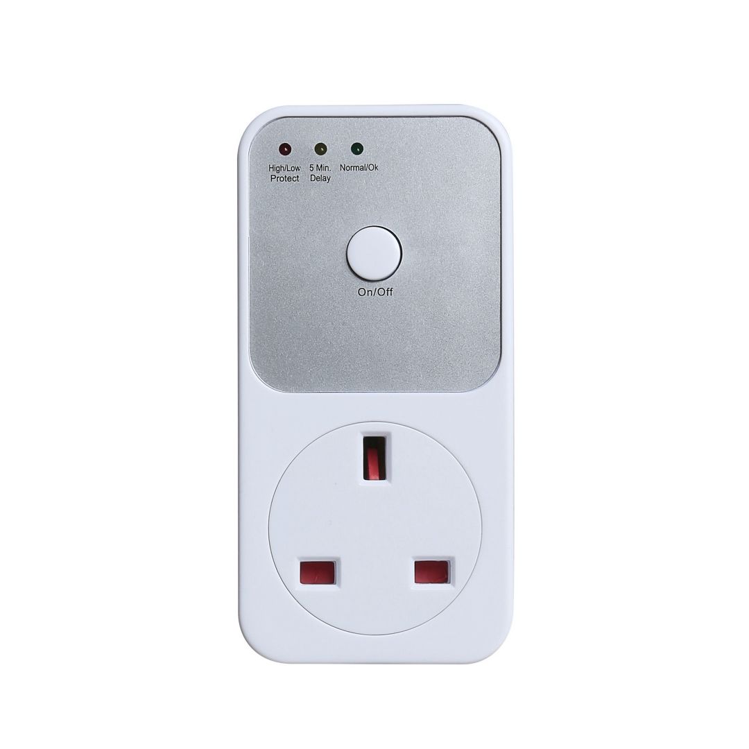 UK Multifunctional Refrigerator Protector Kitchen Socket High and Low Voltage Protector
