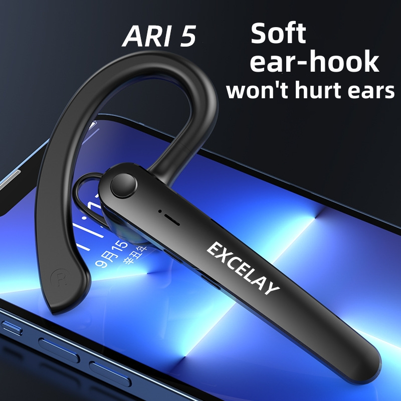 Business car ear mounted smart earphones CRRshop free shipping single ear Bluetooth earphones Long endurance business car ear mounted call music earplugs Wearing it for a long time won't hurt your ears driving business office video conferencing earphones Waterproof 
