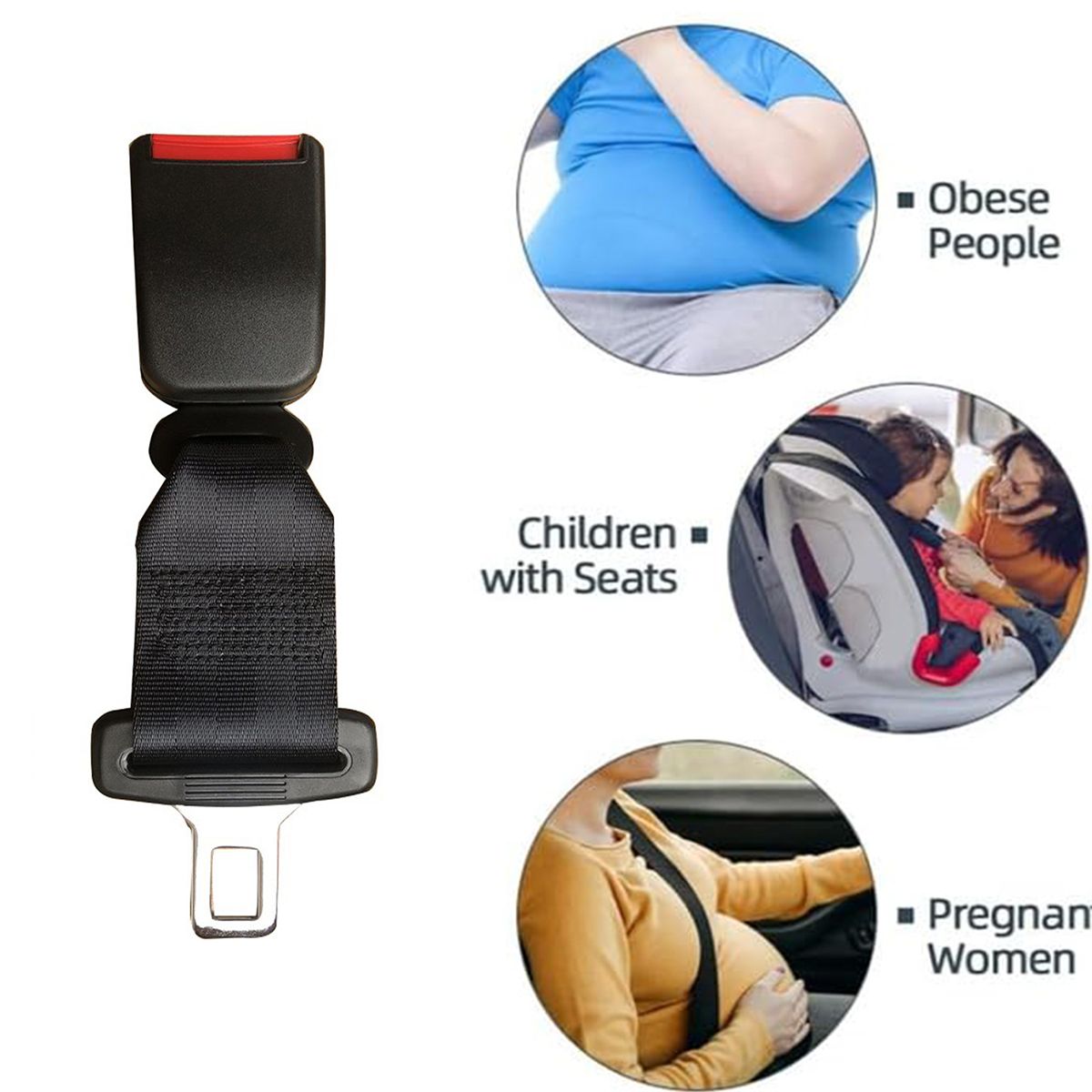 Buckle Belt Extenders Button, Buttons Extender for Comfortable Use, Pack of 2