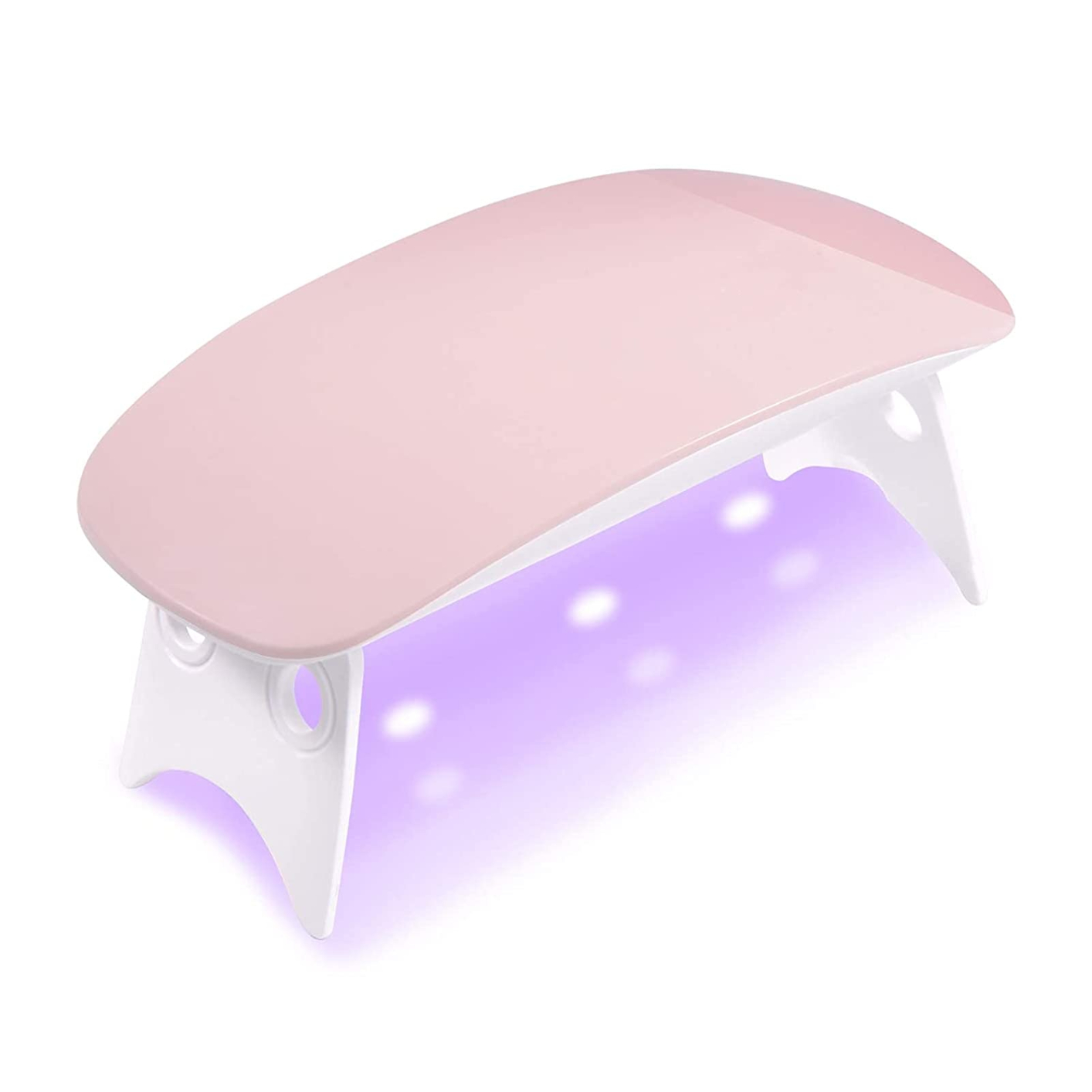 Mini UV LED Nail Lamp, Portable Gel Light Mouse Shape Pocket Size Nail Dryer with USB Cable for All Gel Polish