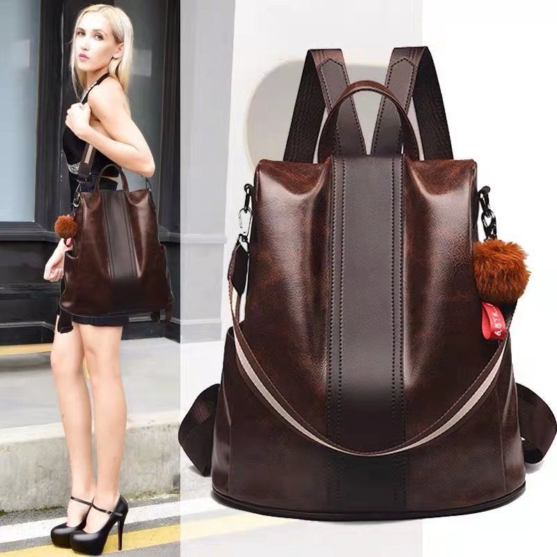 New style backpack, Korean-style trendy women's backpack, anti-theft multi-purpose women's bag