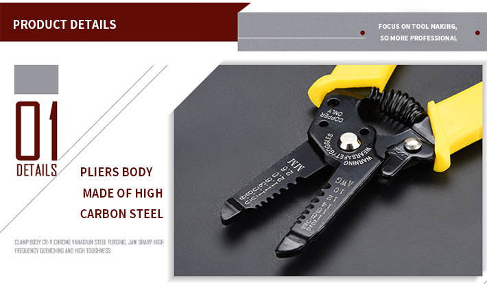 Multifunctional Lightweight Hand Repair Tool Wire Stripper Decrustation Pliers Cable Wire Stripping Pliers Crimping Tool Pliers 