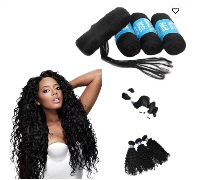Brazilian Hair Wool For Twists Braiding Cornrows Hair Extensions Black Artificial Hair
