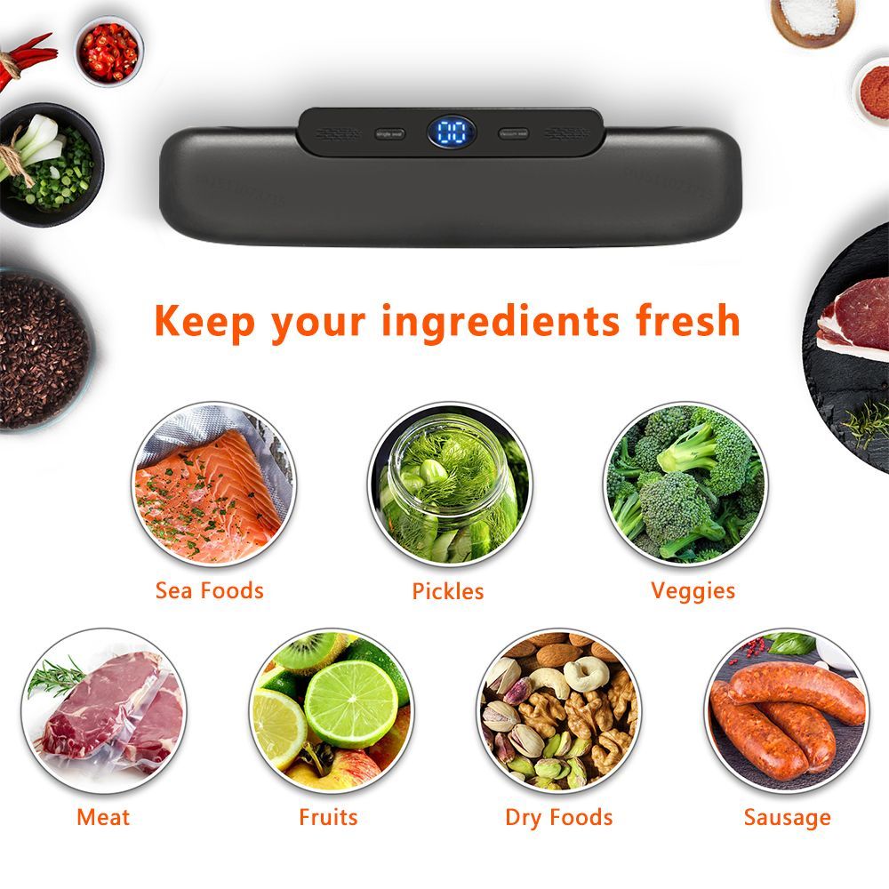 Acuum Sealer Packaging Machine Food Vacuum Sealer With Free 10pcs Vacuum Bags Household Vacuum Food Sealing