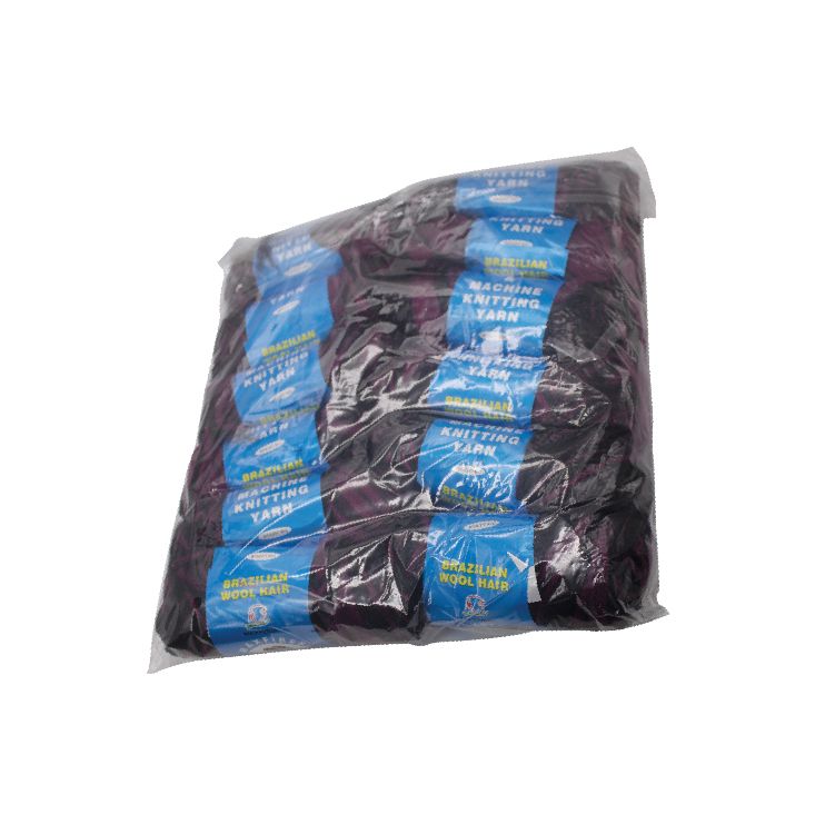 Brazilian Hair Wool For Twists Braiding Cornrows Hair Extensions Black Artificial Hair80g X 12PCS