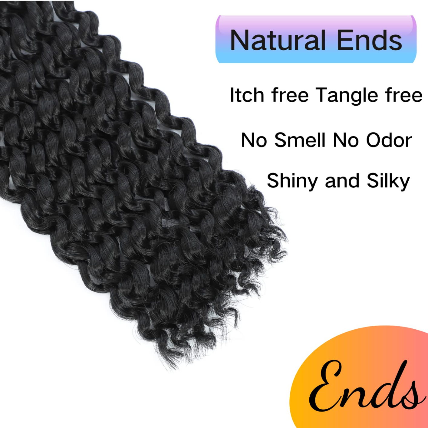 Short Passion Twist Hair 24 Inch Water Wave Crochet Hair for Black Women 1 Pack Bob Passion Twist Crochet Hair for Butterfly Locs Crochet Passion Twist Synthetic Curly Spring Twist Braiding Hair Extensions Ceajae 1B Natural Black 