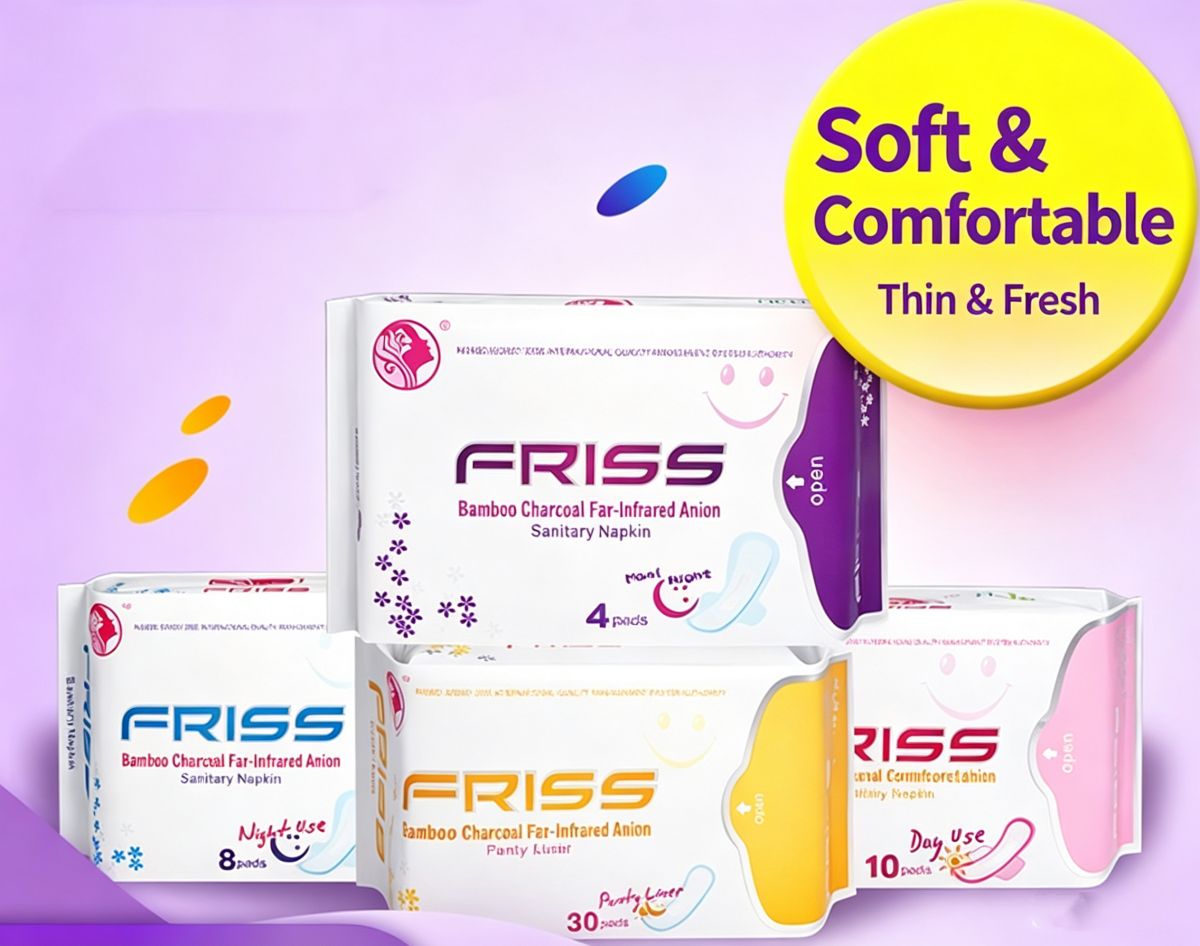 Multi Size Non-woven Sanitary Napkins and Pantyliners, Disposable Feminine Period Pads, Women Daily Menstrual Hygiene Supplies for Different Flow