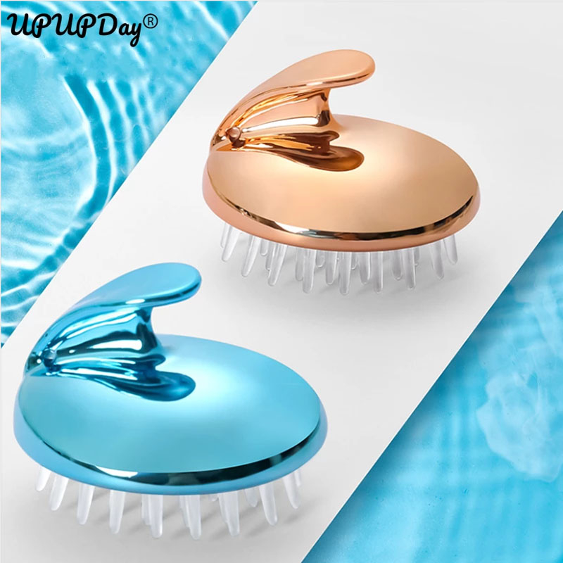 Silicone Head Body To Wash Clean Hair Root Care Itching Scalp Massage Comb Soft Shower Brush Bath SPA Anti-Dandruff Shampoo Gel