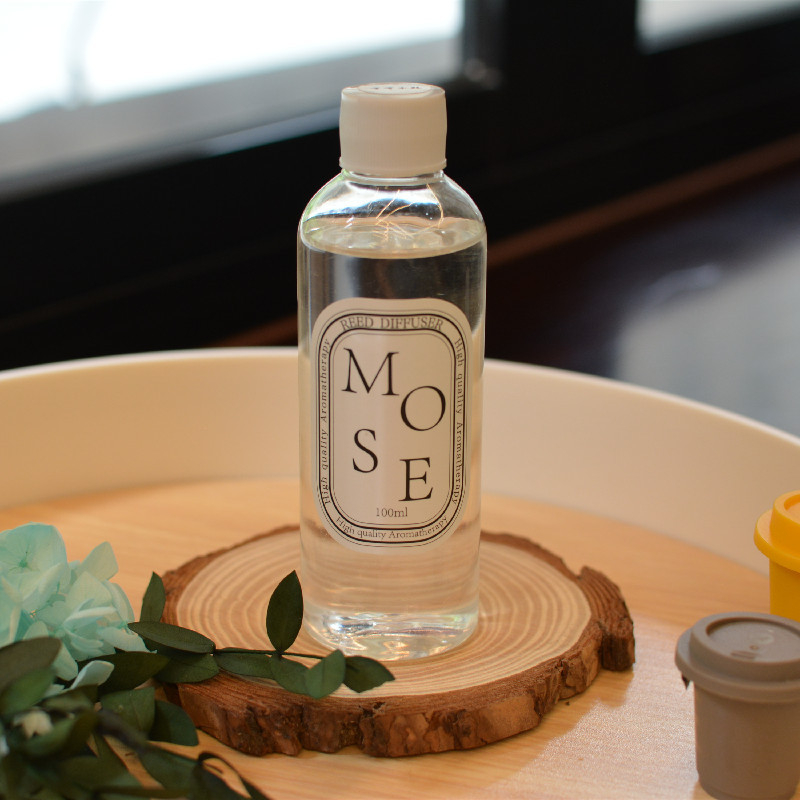 56235 150ML Empty Aromatherapy Bottles Home Fragrance Glass Bottles without Essential Oil and Rattan Sticks for Home Decor
