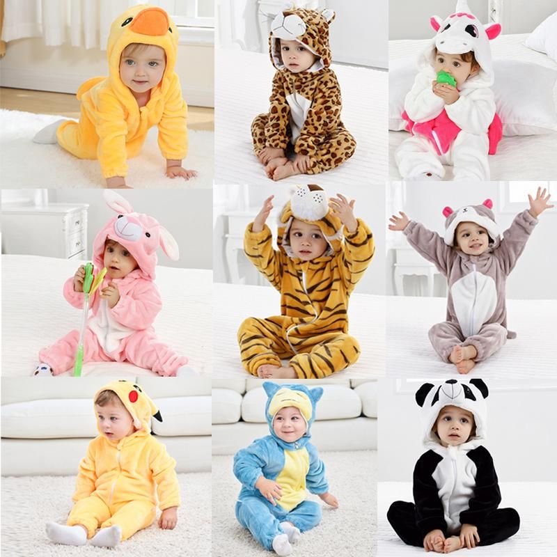 Cartoon Baby One Piece Romper Animals Snorlax Cosplay Kigurumis Kids Anime Cute Bodysuits Sleep Homewear Suit For 0-3 Years old Baby Infant Toddler Birthday activities daily party