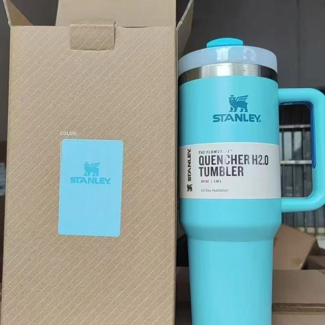 Stanley Tumblers - Large Capacity Travel Mugs in Pink, Blue, White, Black