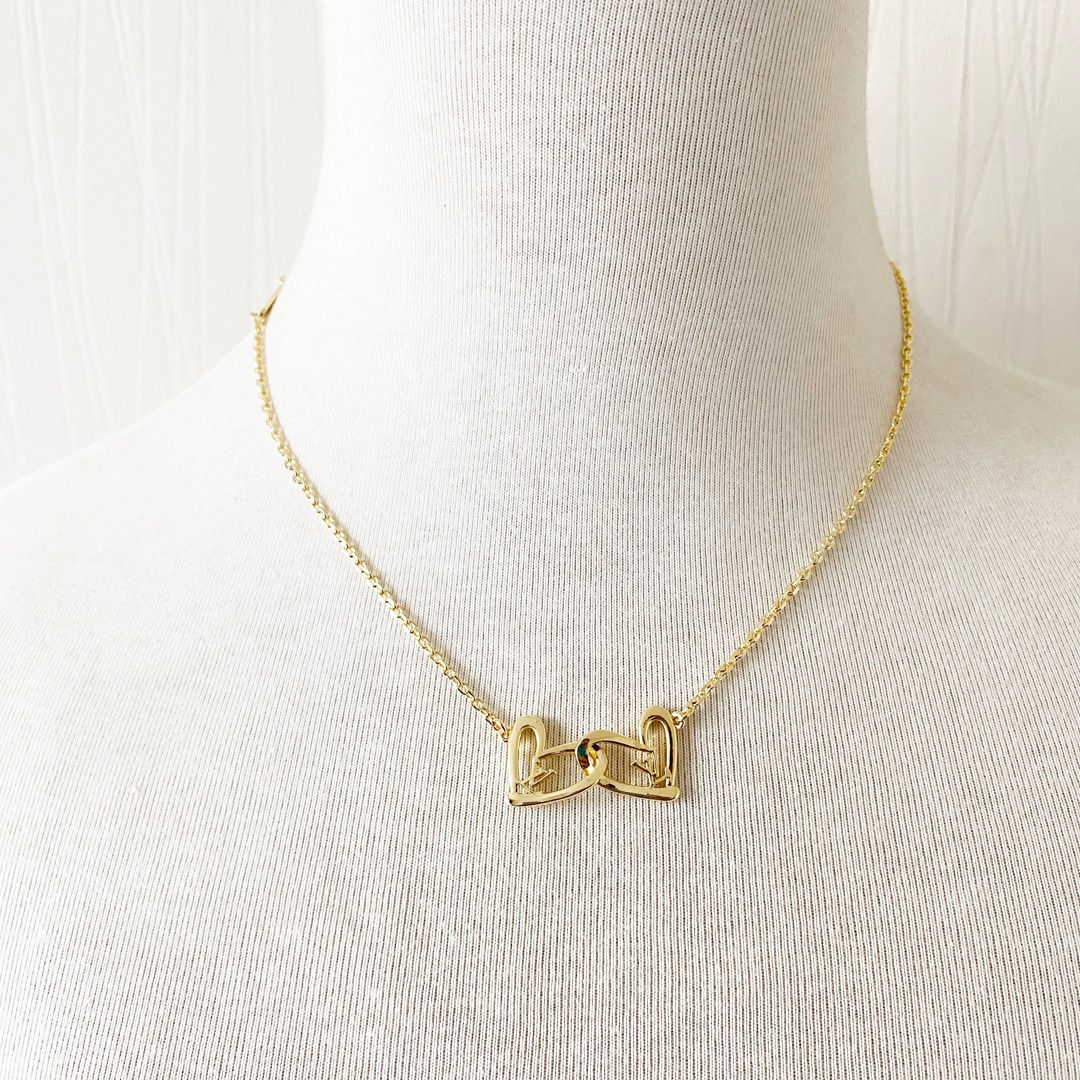 Necklace Love Circle LV Necklace Length 40CM Extension Chain 8CM Girls Ladies Accessories Jewelry