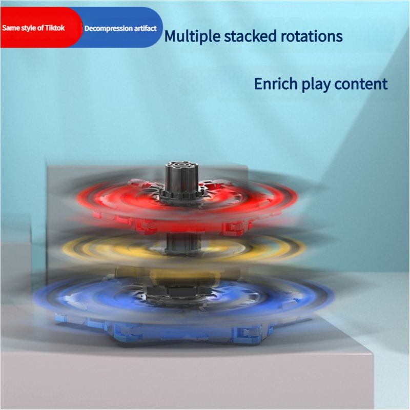 Fidget gyroscope toys luminous deformation changeable mechanical finger gyroscope decompression artifact children's spinning fun boy