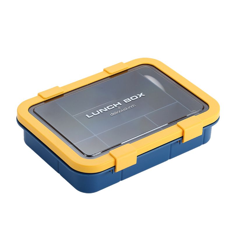 Lunch Box with Compartment Office Worker Light Portable Child Separate Meal Box Kitchen Dining Storage Travel To-Go Food Containers