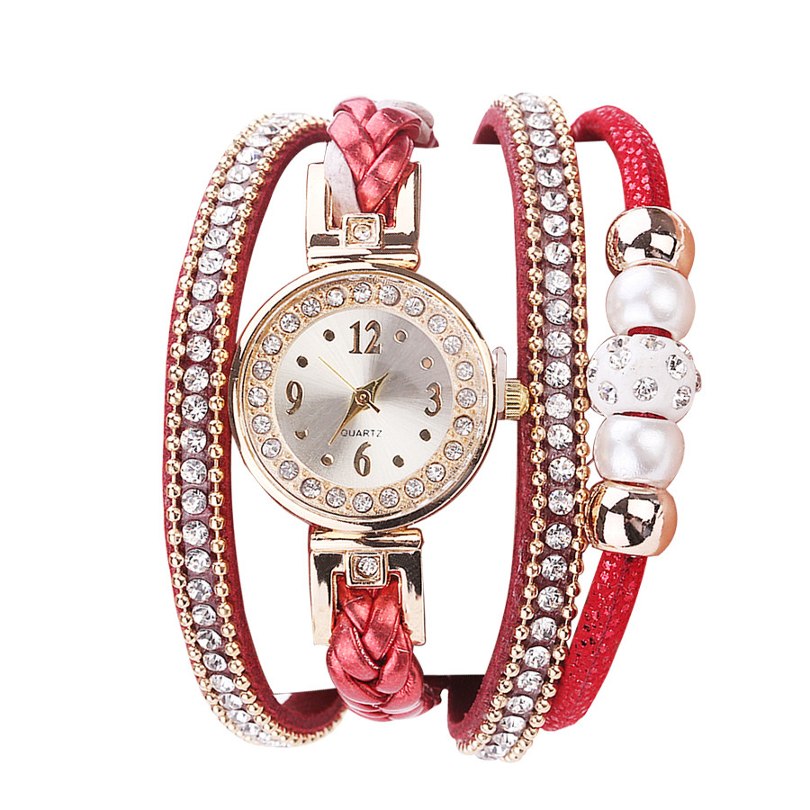 Beautiful Fashion Women's Bracelet Watch Ladies Watch Casual Round Analog Quartz Bracelet Watch Female Clock