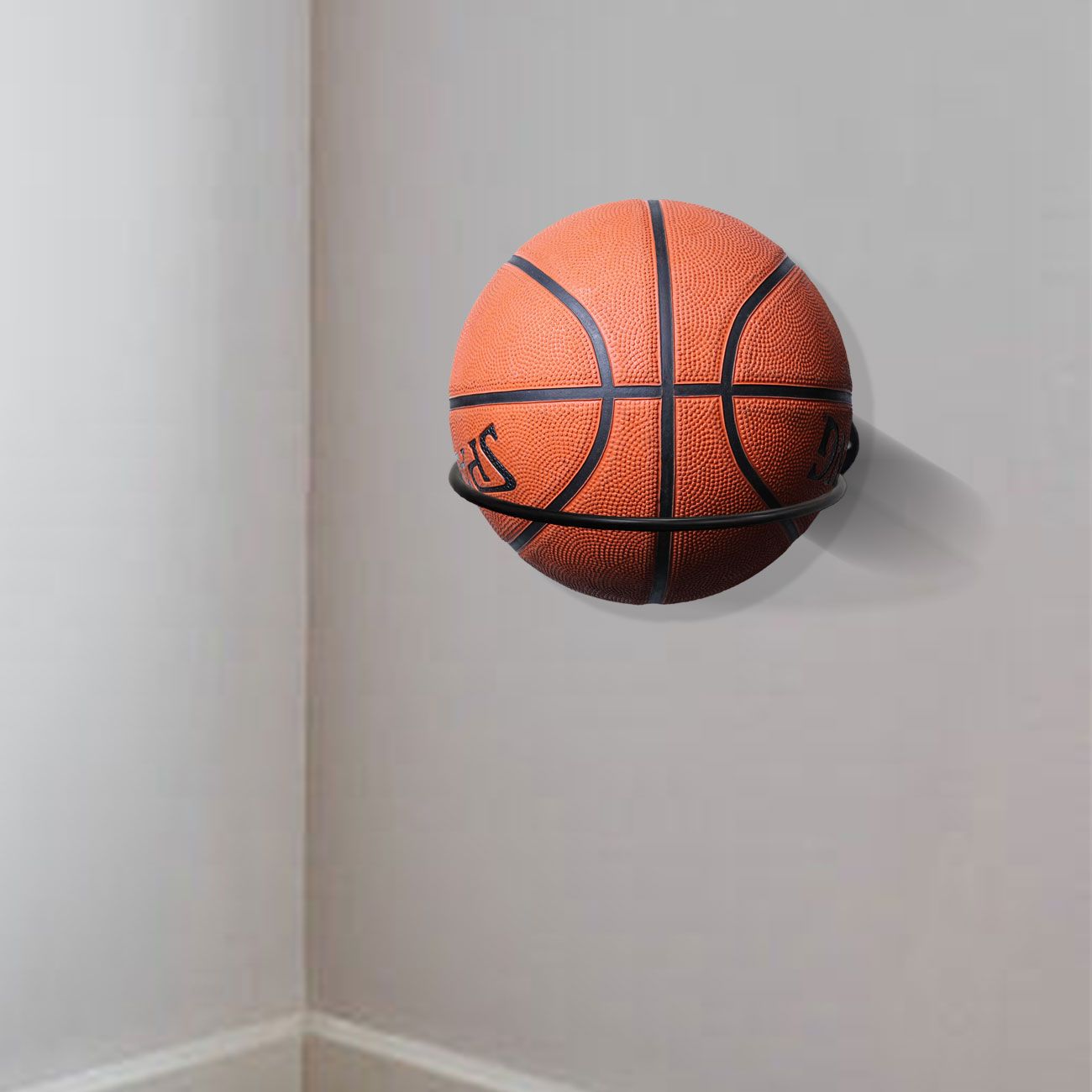 Basketball & Sports Ball Holder - Wall Mount Display Storage for Basketball, Soccer, Volleyball, Football, Rugby,Wall Mounted Ball Storage Rack
