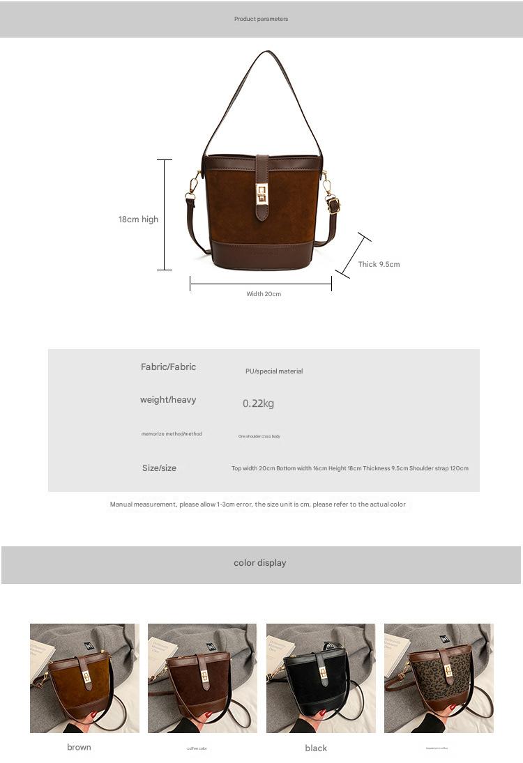 Miss DG 2025 new retro leopard print bag casual shoulder messenger bag