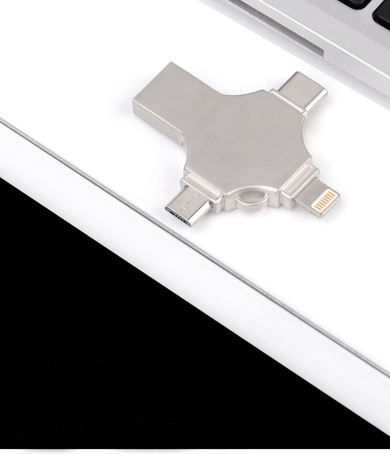 MECOLA 4 in 1 16/32/64/128GB Photo Storage Stick USB Flash Drive for iPhone USB-C iPad Android Samsung USB for iPhone 13/13 pro/12/12 pro/12 mini/11/11/Pro//XR/X/XS MAX, Photo Storage for PC,MacBook