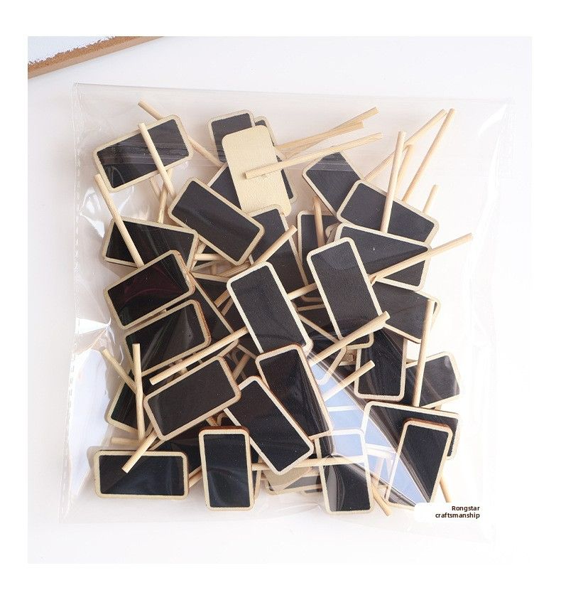 Mini chalkboard clip wooden display price tag sticky note clip mini photo clip small chalkboard