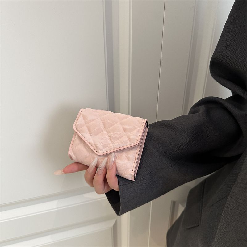 Miss DG 2025 new fashion clutch coin purse girls card bag simple small square bag