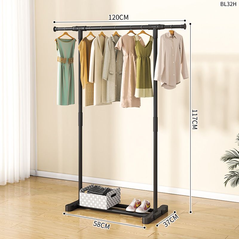 Coat rack, floor standing clothes hanger, movable clothes hanger, balcony drying rack vertical Storage Rack