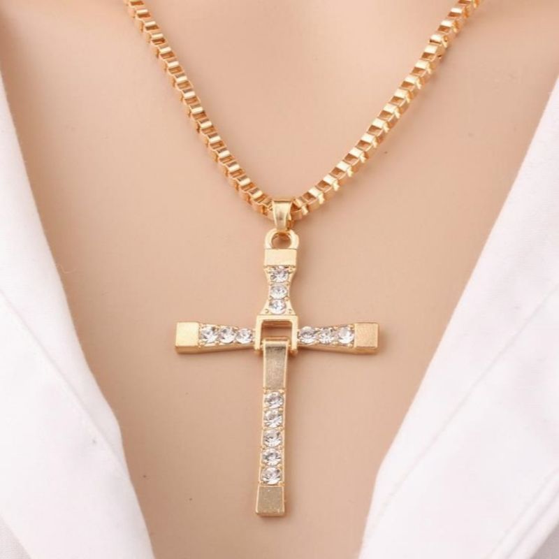 Cross necklace, men's  women's pendant necklace, unisex jewelry free shipping 