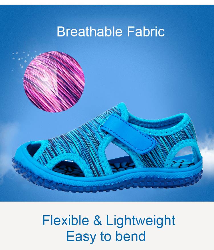 Boys Girls Sandals Childrens Aqua Sport Sandals Soft Non-slip Shoes Kids Outdoor Beach Water Shoes