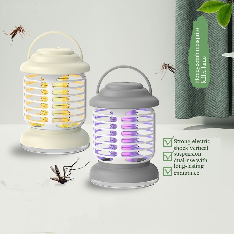  2026 New Outdoor Electric Shock Camping Mosquito Killer Lamp, USB Charging, Household Handheld Portable, Physical Mosquito Zapper, Safe for Camping & Home Use