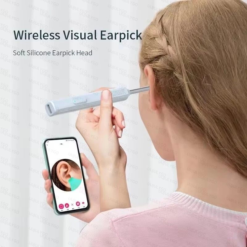 Visual Ear Wax Cleaner with Camera Safe Earwax Removal Endoscope Camera Luminous Otoscope Ear Cleaning Tools Ear Care