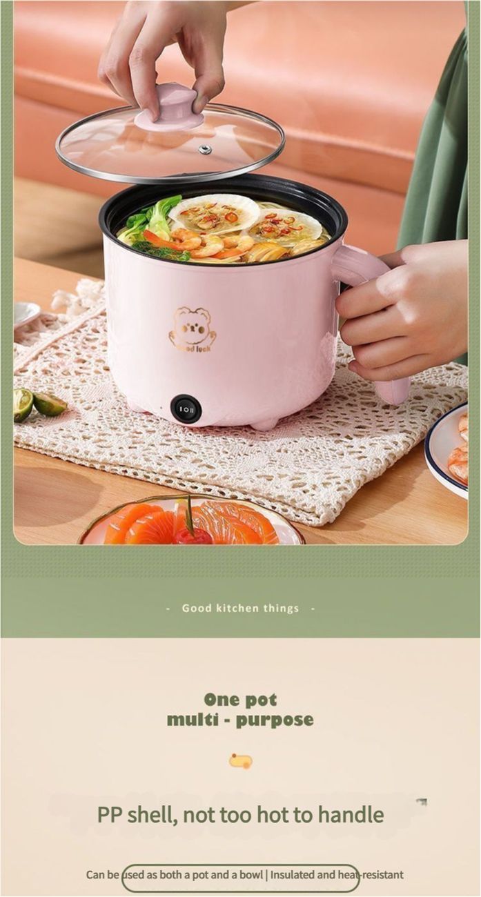 Electric cooker multifunctional small electric rice cooker household electric hot pot students dormitory electric hot pot special pots