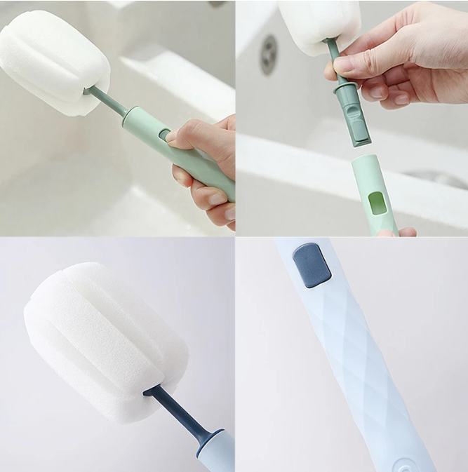 Removable Sponge Baby Cup Bottle Brush Kitchen Cleaning Tool Bottle Cleaning Cleaning Brush 