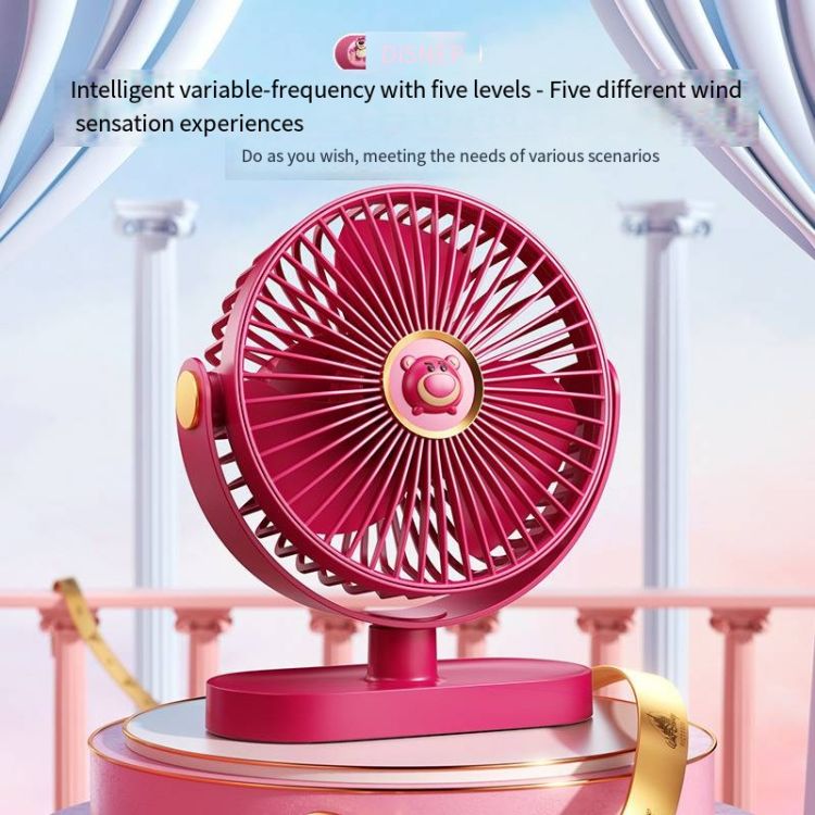 Ultra Quiet Rechargeable Desktop Mini Fan Long Battery Life Portable Adjustable Small Table Fan Universal For Office Student Home Dormitory Use