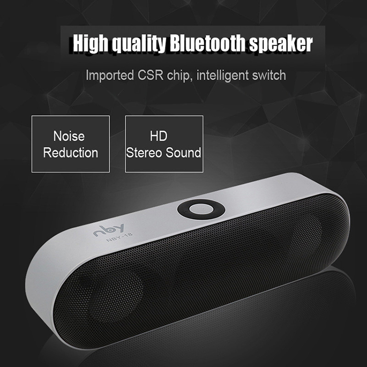 NBY 18 Bluetooth Speaker Portable Wireless Speakers Sound System 3D Stereo Music Surround Speaker Support USB TF Card