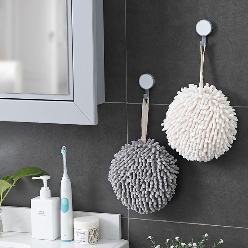 Plain woolen hand towel, thick Nordic wall-mounted cleaning cloth for kitchen furniture, water-absorbing hand towel