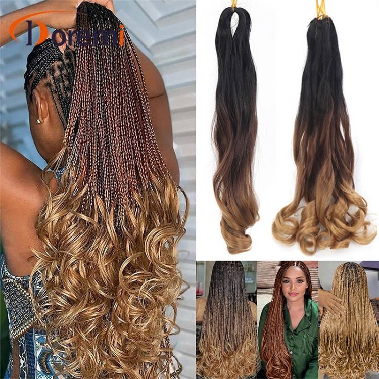 Wigs female French Curly hair Crochet needle weave Hair 2-piece set Curly hair Braid cauda equina big roll cauda equina CRRSHOP women beauty care hair dressing wig