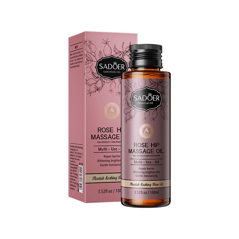 SADOER Rosehip Oil-Based Massage Oil Nourishing Skin Body Oil