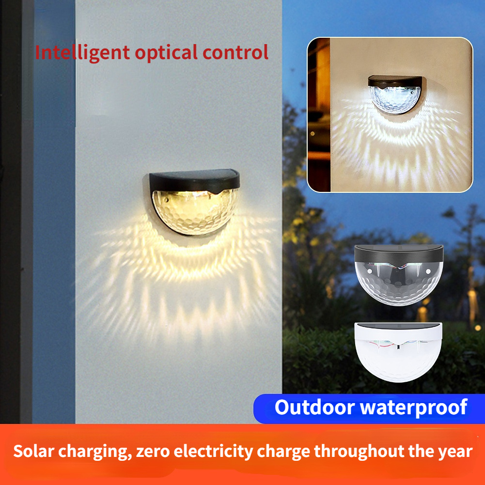 LED solar lighting outdoor garden light CRRshop free shipping hot sale Solar wall lamp outdoor wall garden garden step lamp human body induction LED popular light