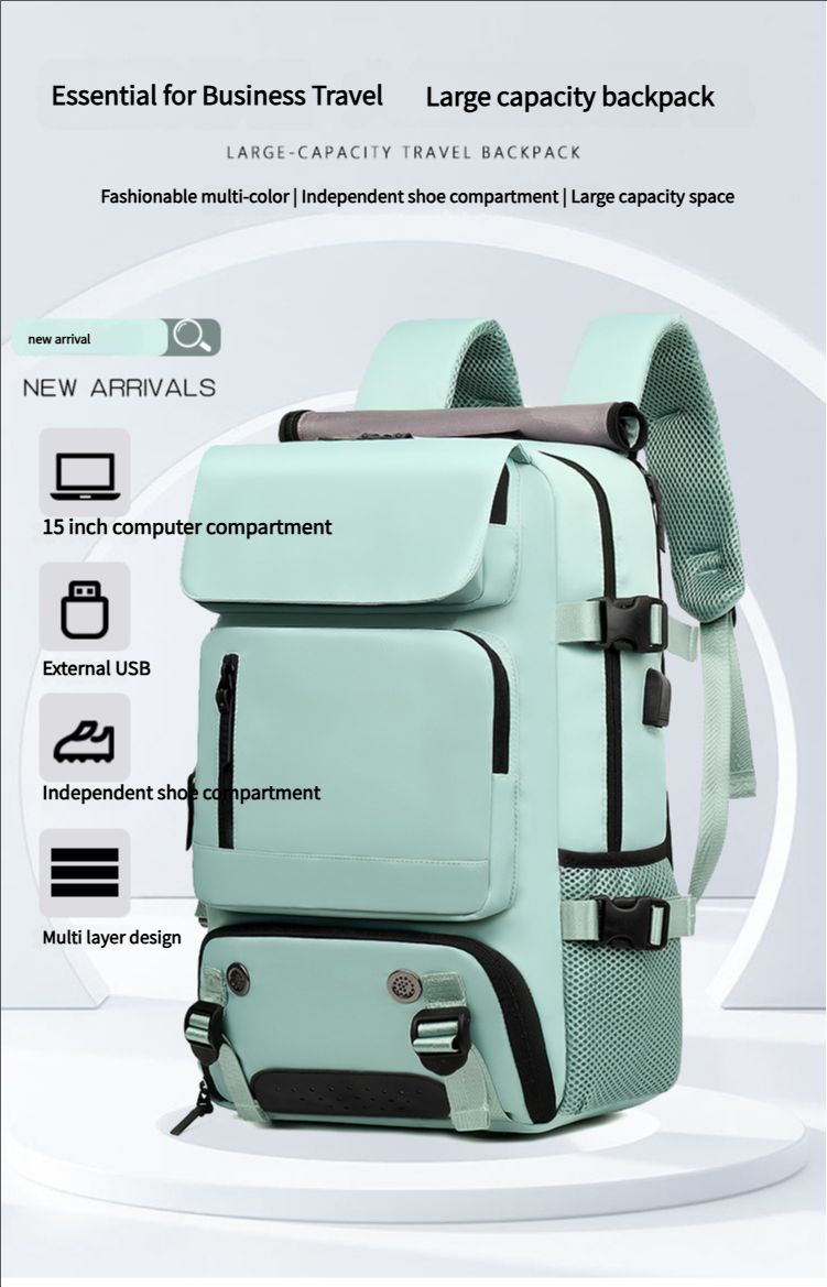Backpack men's large capacity outdoor camping sports travel bag splash-proof one-shoulder messenger hand-held multifunctional backpack