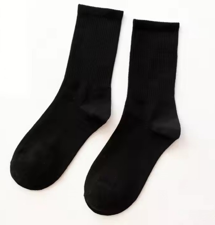 Super latest student school socks crew sport cotton black school socks for school student